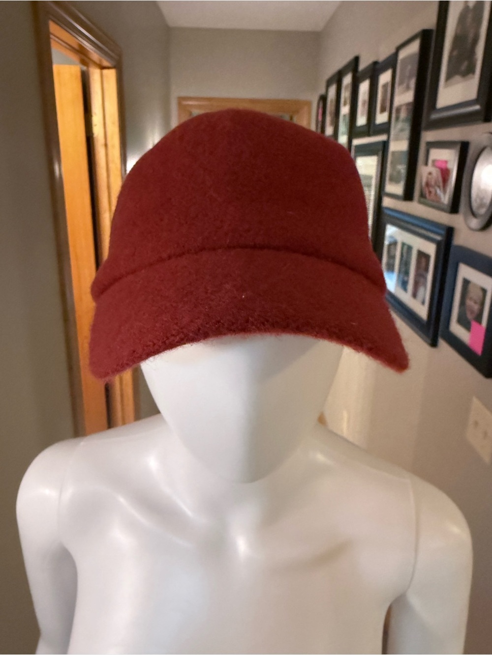Norlender Red Wool Baseball Cap